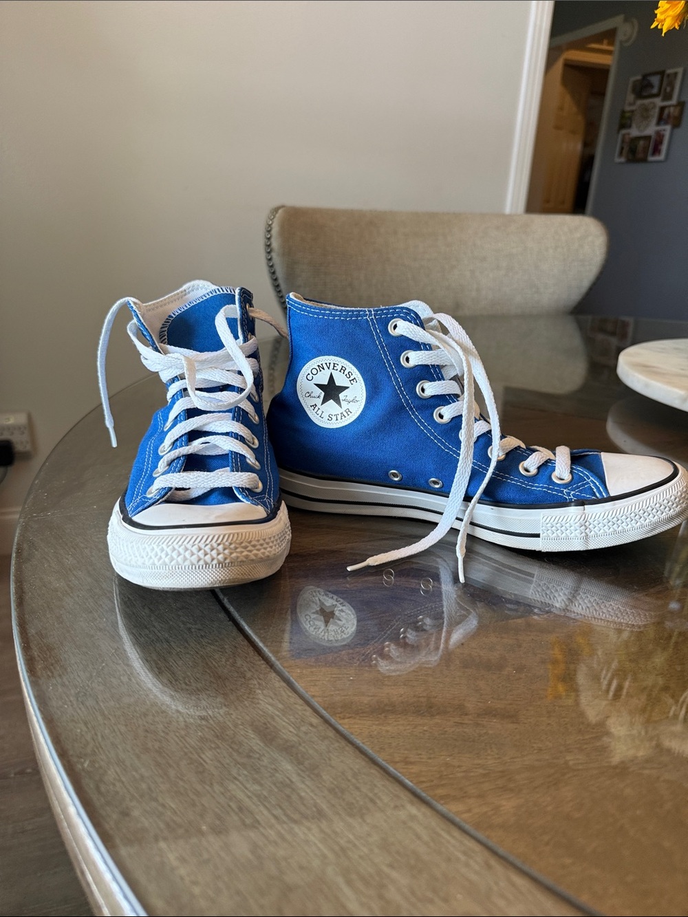 Converse Blue High Top Sneakers